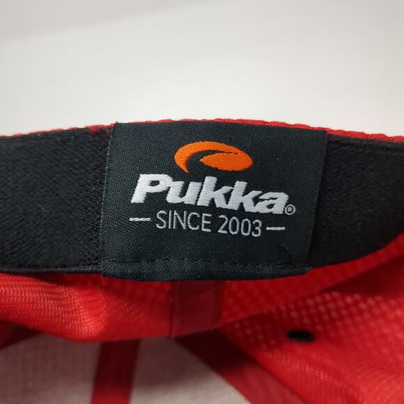 Wicked Six Sun Ridge Canyon Fitted Baseball Cap Red XL Embroidered 6 Panel Pukka - Picture 9 of 10